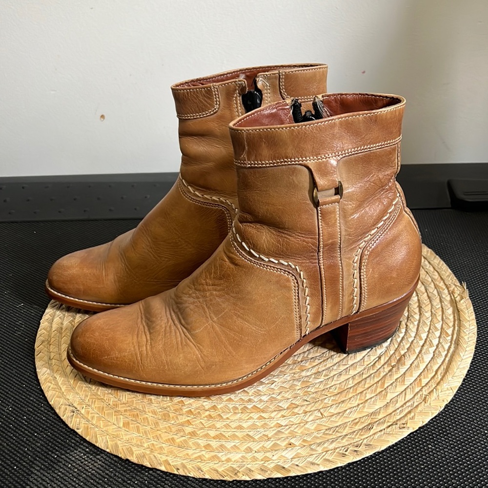 Cordoba Leather Western Ankle Boot Size 7.5